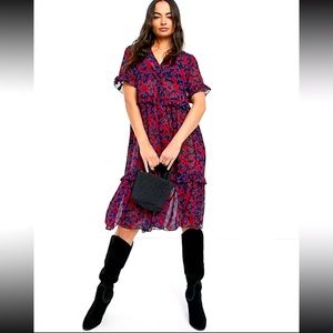 Y.A.S DAMARA FLORAL SMOCK DRESS-MULTI, XS